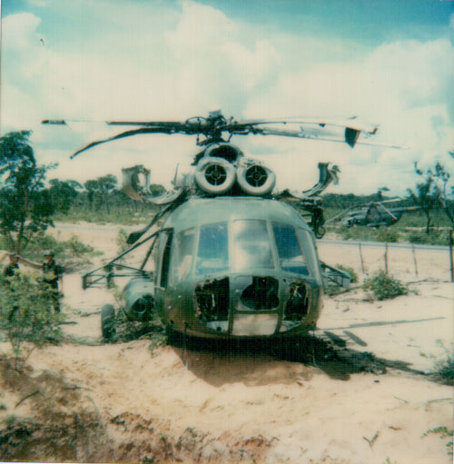 Сбитые вертолеты ВВС Анголы.