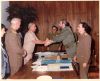 Фото 3. Руководитель Кубы Ф. Кастро принимает ГВС в Анголе К. Курочкина, 1985 г.